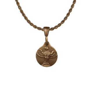 Vintage Bronze Holy Spirit Dove Medal