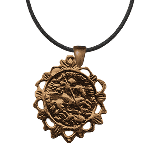 Vintage Bronze St. George and the Dragon Medal