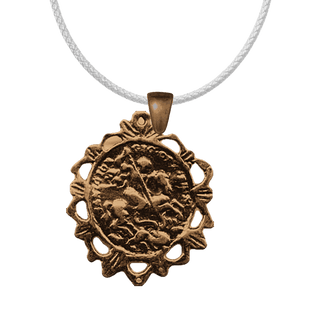 Vintage Bronze St. George and the Dragon Medal
