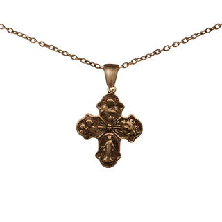Vintage Bronze Four Way Cross Medal