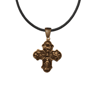 Vintage Bronze Four Way Cross Medal