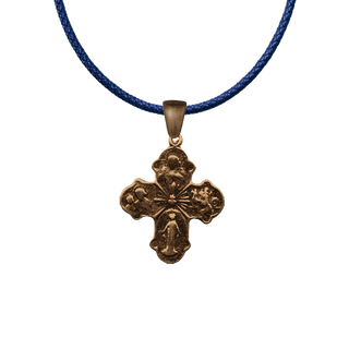 Vintage Bronze Four Way Cross Medal
