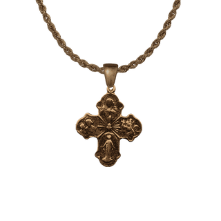 Vintage Bronze Four Way Cross Medal