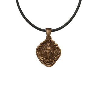 Vintage Bronze Miraculous Medal - Small