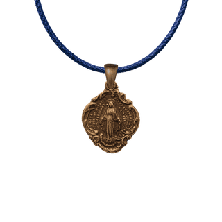 Vintage Bronze Miraculous Medal - Small
