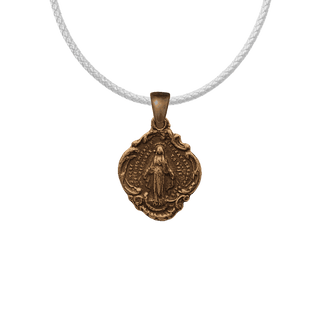 Vintage Bronze Miraculous Medal - Small