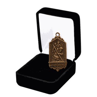 Vintage Bronze St. Christopher Medal
