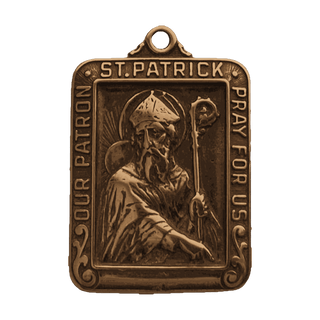Vintage Bronze St. Patrick Medal, Our Patron