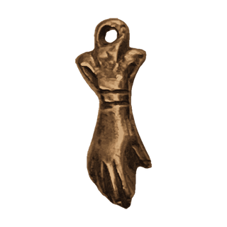Vintage Bronze Hand and Cuff Charm