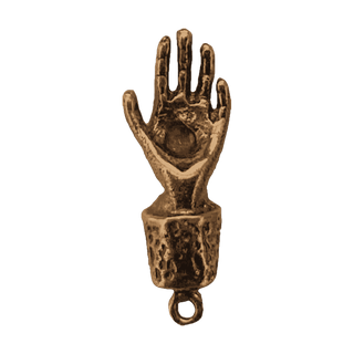 Vintage Bronze The Hand That Helps Charm