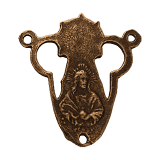 Vintage Bronze Our Lady of Grace and Sacred Heart Center — reverse