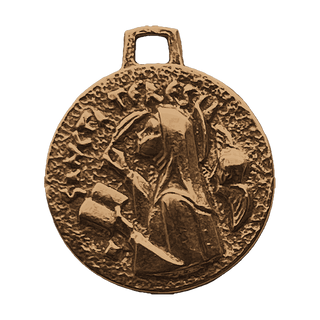 Vintage Bronze Saint Teresa of Avila Medal