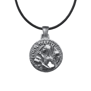 Vintage White Bronze Saint Teresa of Avila Medal