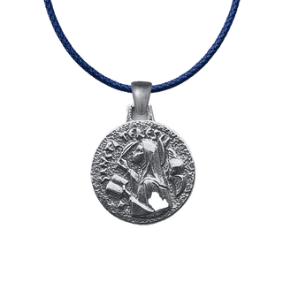 Vintage White Bronze Saint Teresa of Avila Medal