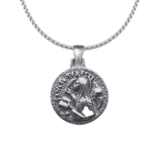 Vintage White Bronze Saint Teresa of Avila Medal