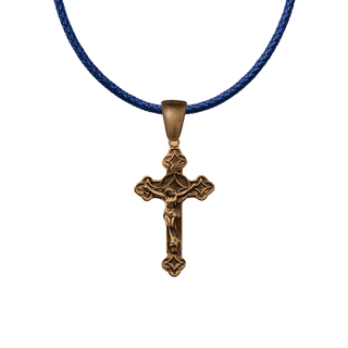 Vintage Bronze Star-Point Crucifix