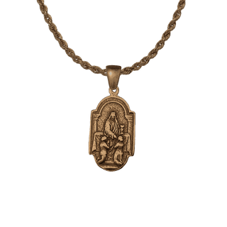 Vintage Bronze Christ First Communion Medal - Medium