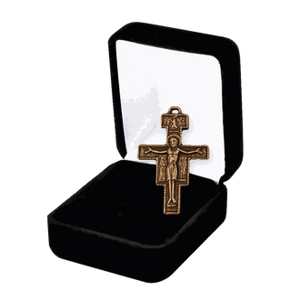 Vintage Bronze San Damiano Medal with Assisi Prayer