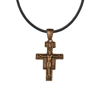 Vintage Bronze San Damiano Medal with Assisi Prayer