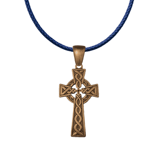 Vintage Bronze Celtic Ringed Cross