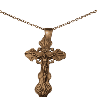 Vintage Bronze Spanish Colonial Crucifix, Philippines