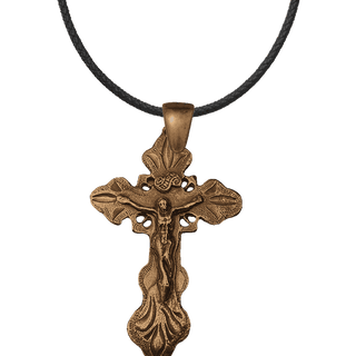 Vintage Bronze Spanish Colonial Crucifix, Philippines