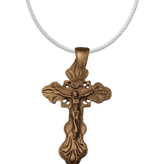 Vintage Bronze Spanish Colonial Crucifix, Philippines
