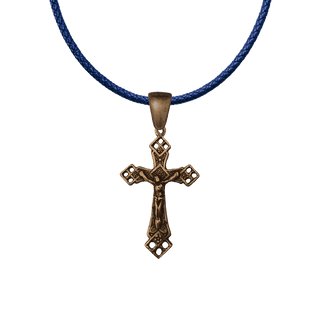 Vintage Bronze Lourdes Crucifix