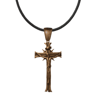 Vintage Bronze Large Rayed Crucifix