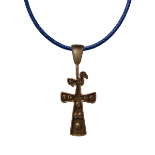 Vintage Bronze Armenian Bird Cross