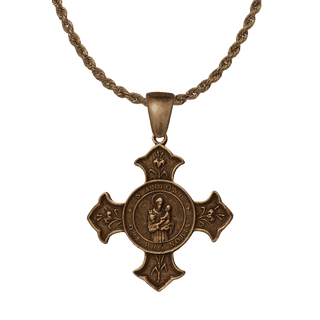 Vintage Bronze St. Anthony of Padua Confraternity Cross