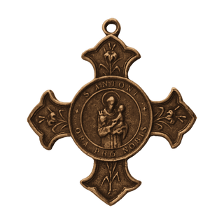 Vintage Bronze St. Anthony of Padua Confraternity Cross