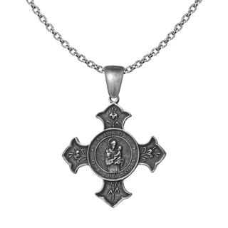 Vintage White Bronze St. Anthony of Padua Confraternity Cross