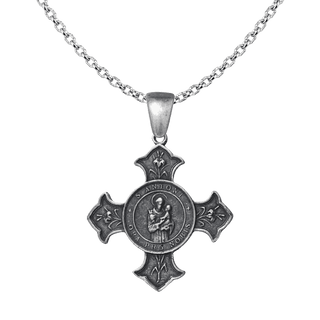 Vintage White Bronze St. Anthony of Padua Confraternity Cross