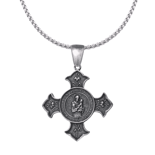 Vintage White Bronze St. Anthony of Padua Confraternity Cross
