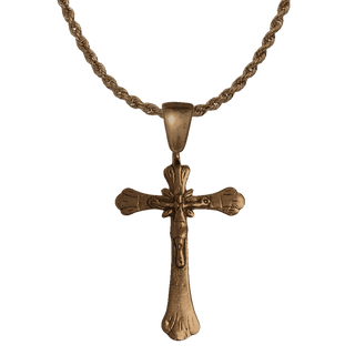 Vintage Bronze Large Latin American Crucifix