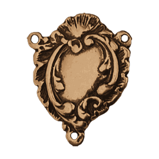 Vintage Bronze Edwardian Scrollwork Rosary Center