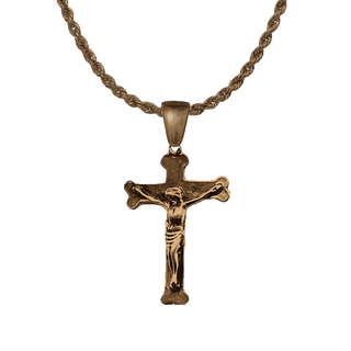 Vintage Bronze Spanish Colonial Southwest Crucifix