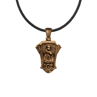 Vintage Bronze Infant of Prague Shrine Medal
