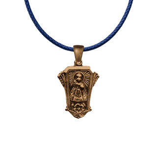 Vintage Bronze Infant of Prague Shrine Medal