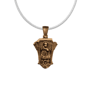Vintage Bronze Infant of Prague Shrine Medal