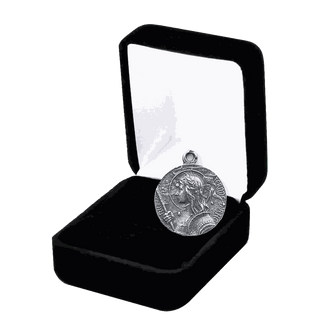 Vintage Sterling Silver Joan of Arc Medal, Domremy to Rouen