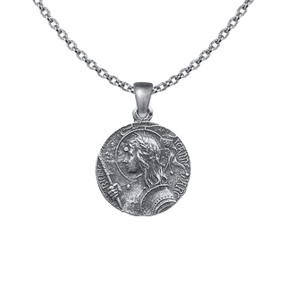 Vintage Sterling Silver Joan of Arc Medal, Domremy to Rouen