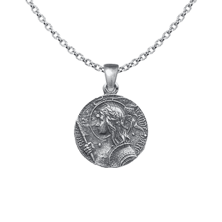 Vintage Sterling Silver Joan of Arc Medal, Domremy to Rouen