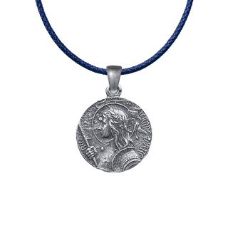 Vintage Sterling Silver Joan of Arc Medal, Domremy to Rouen