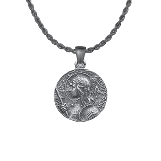 Vintage Sterling Silver Joan of Arc Medal, Domremy to Rouen