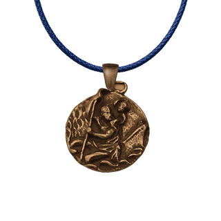 Vintage Bronze St. Christopher - Bas Relief Medal