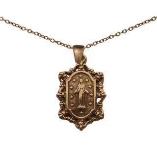 Vintage Miraculous Medal - Bronze