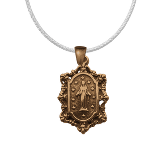 Vintage Miraculous Medal - Bronze