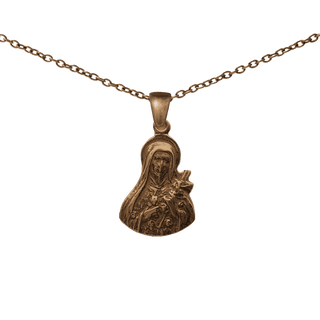 Vintage Bronze Sancta Teresia Medal